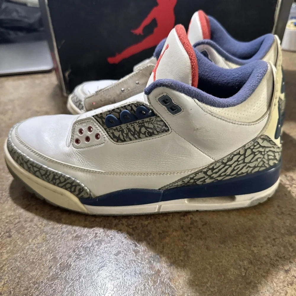 Air Jordan True Blue 3s Size 10 Men No Laces No Box